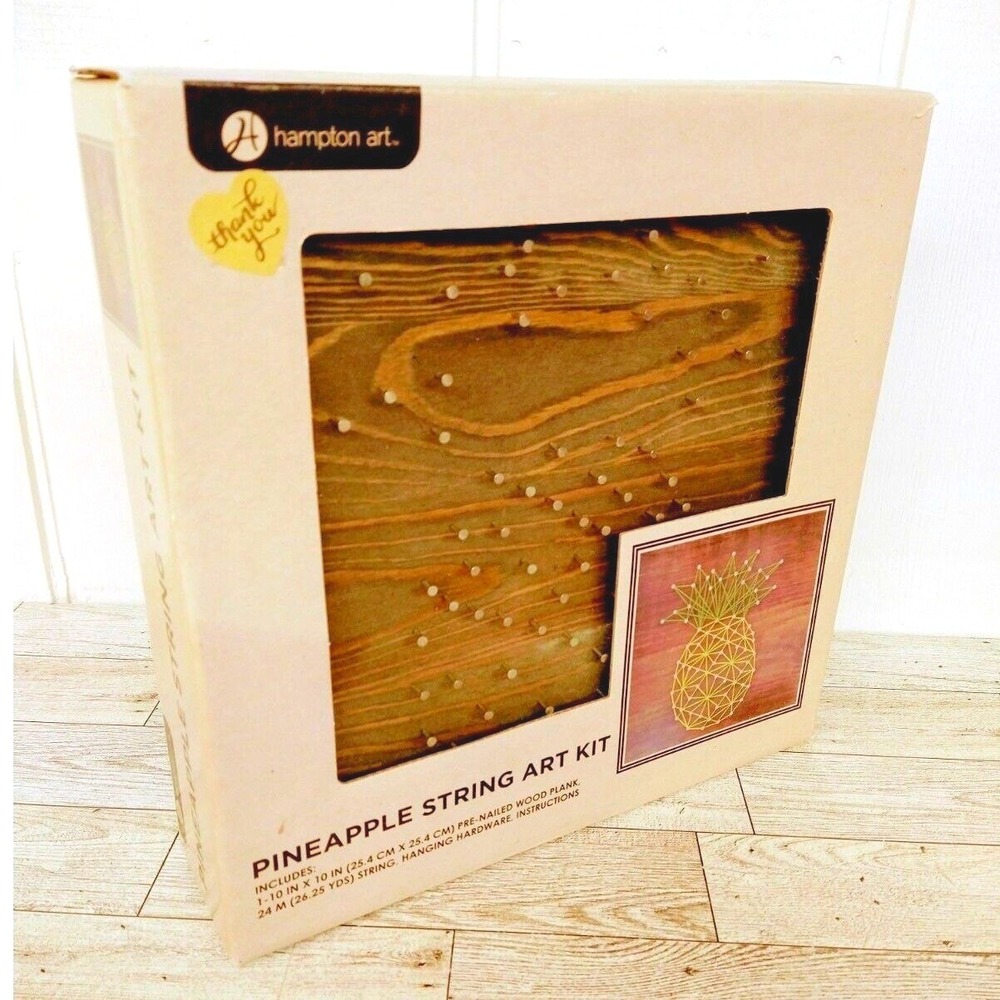 Pineapple String Art Craft Kit Tropical Wall Decor Craft DIY Fun NEW in box
